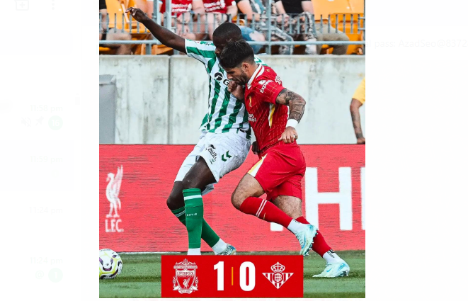 Friendly Match: Liverpool vs Real Betis