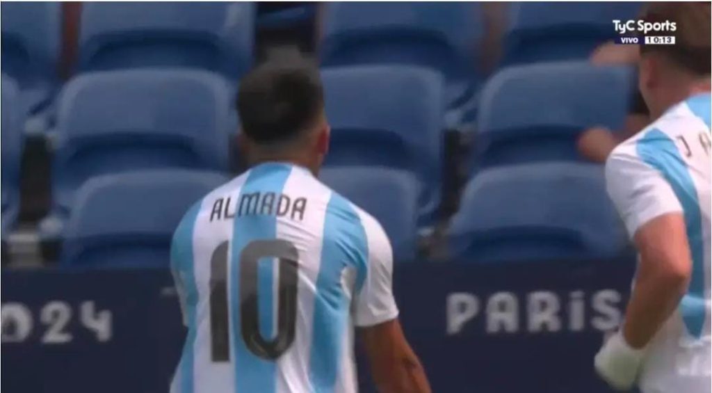 argenina vs Iraq: almada goal