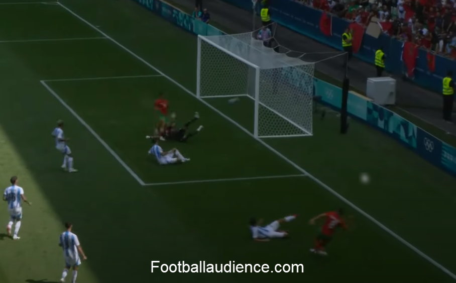 Morocco's Soufiane Rahimi scored the first goal