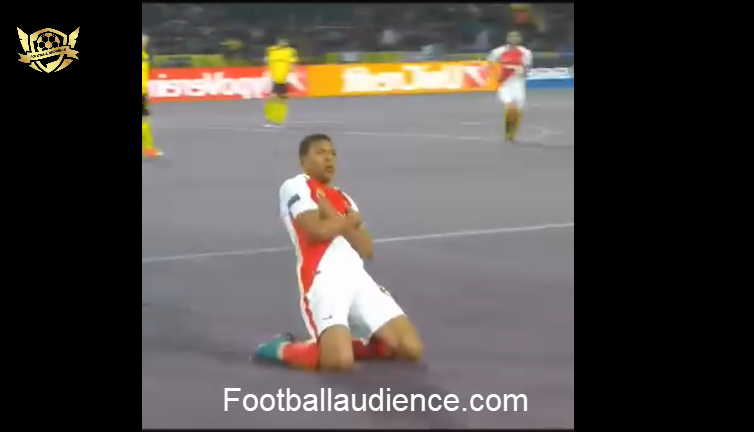 Kylian Mbappe Sliding on Grass