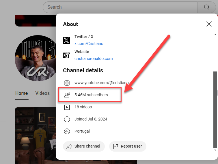 5.42 M Subscriber in Just 5 Hours Cristiano Ronaldo Official You Tube Channel 