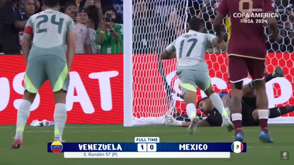 Final Score: Venezuela 1-0 México