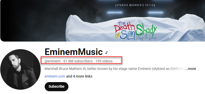 While Eminem took 17 years to gather 61.8 million views across 195 videos, Ronaldo achieved 61.9 million with only 38 videos in just 30 days