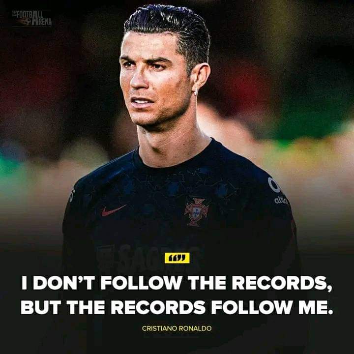 Ronaldo Message Related to his Record's  