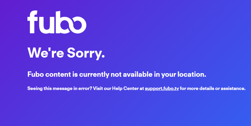 If Fubo is blocked at your location then you can use Paid Private internet Access as I am using PIA.